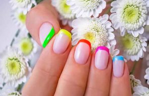 Rainbow-French-Nails