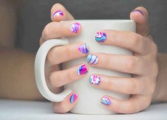 Nail art: water marble, do you know?
