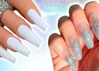 Tip for managing white gel and glitter nails